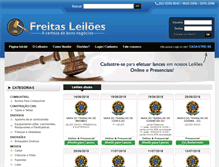 Tablet Screenshot of freitasleiloes.com.br